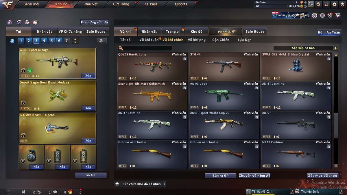 shop acc cf uy tin gia re